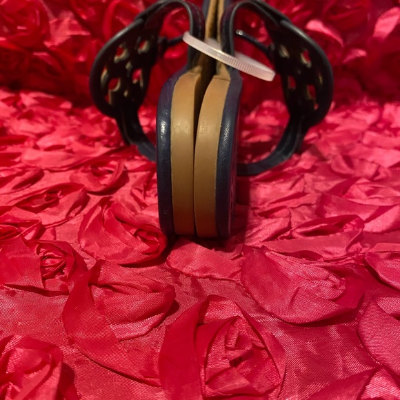 Tory Burch Miller T Logo Rainbow Patent Sandals - Picture 5 of 8